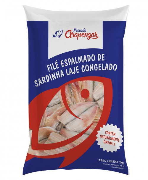 Filé Espalmado de Sardinha Laje  800g